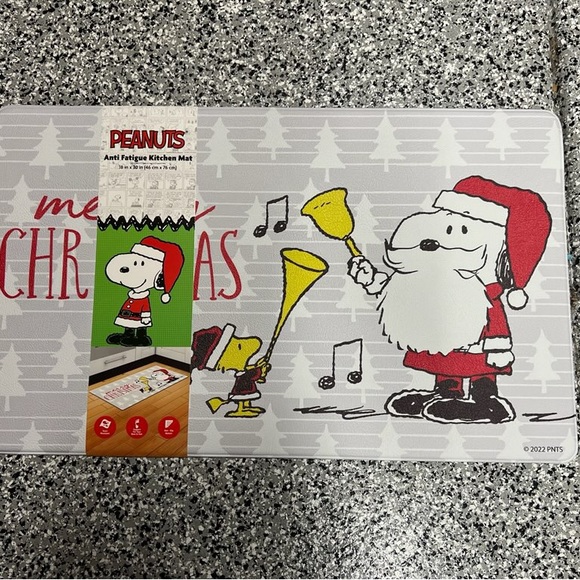 Peanuts Holiday Peanuts Snoopy Christmas Anti Fatigue Kitchen Mat
